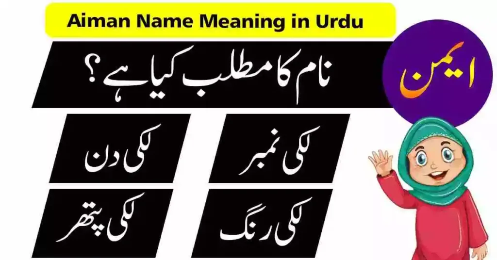 Aiman Name Meaning in Urdu and Lucky Number