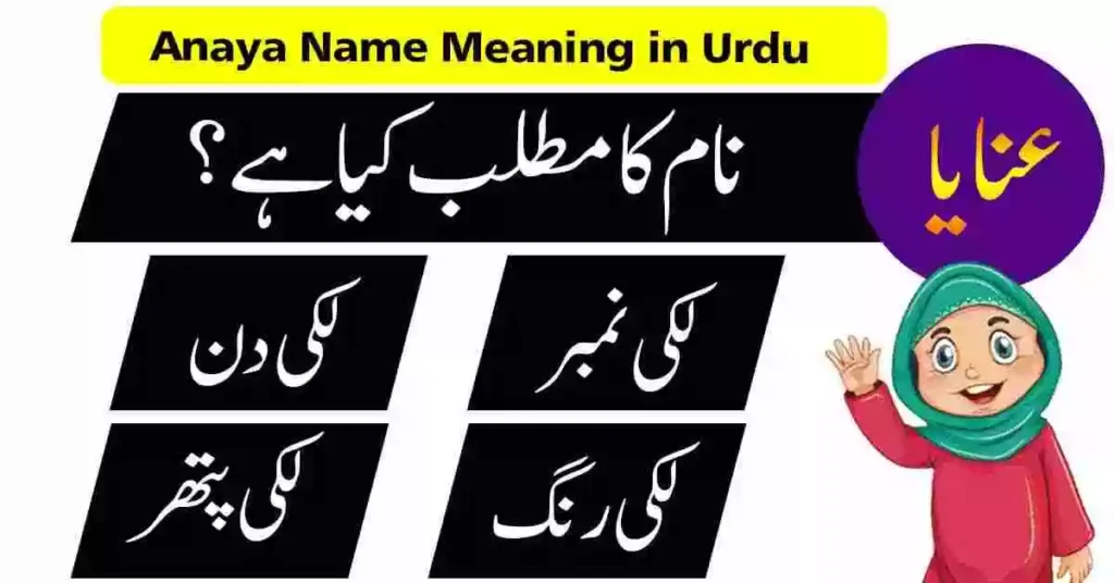 Anaya Name Meaning in Urdu